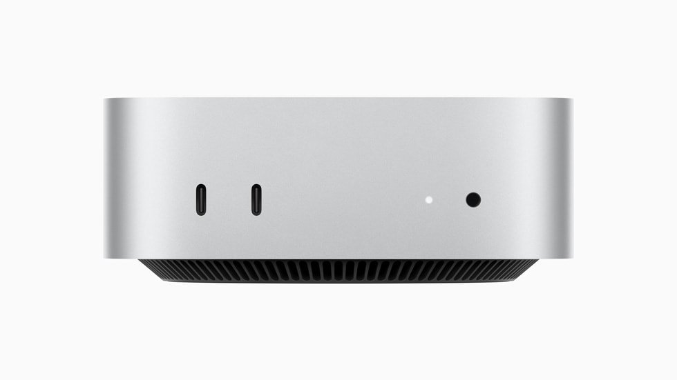 Silver Mac mini, the clinic’s local record and AI hub.